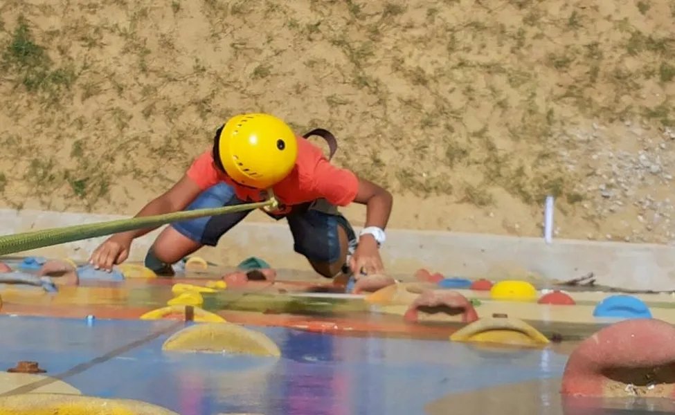 Rock Climbing, Rappelling And Zip Lining Activity At Jaisalmer