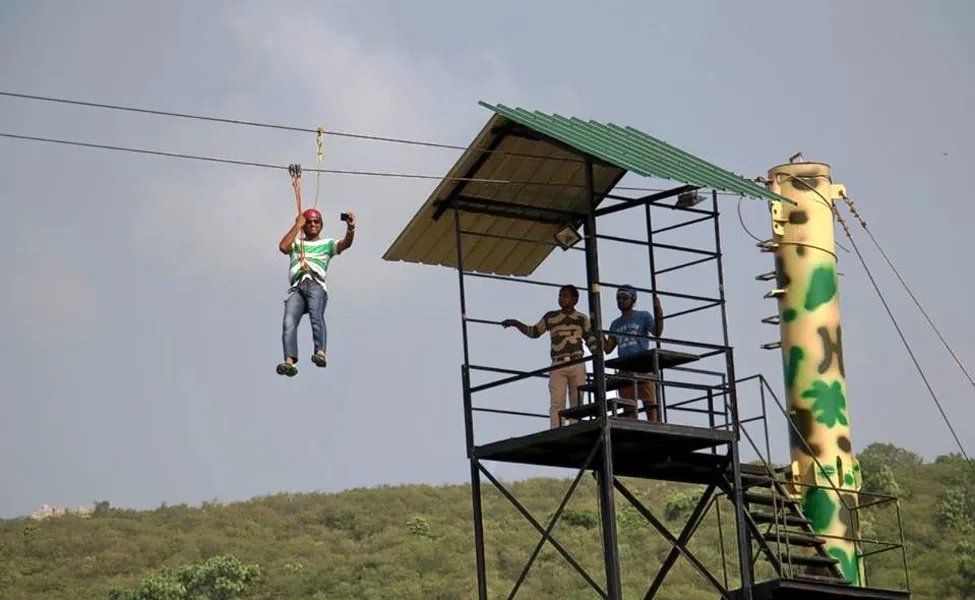 Rock Climbing, Rappelling And Zip Lining Activity At Jaisalmer