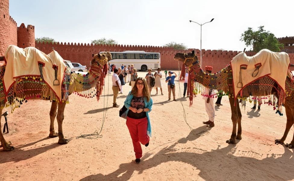 Camel Safari At Osian In Rajasthan